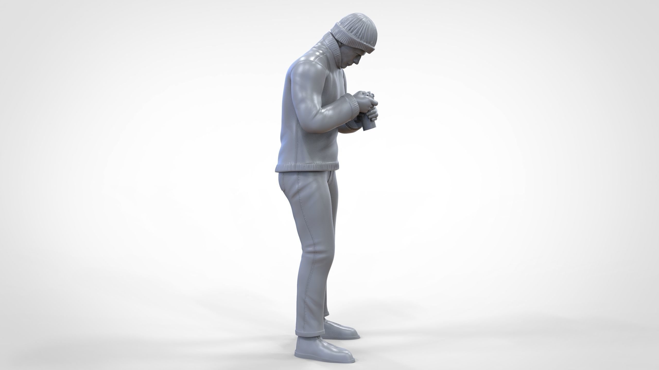 N3 Tourist on Ship with Camera or Photographer 3D print model_25