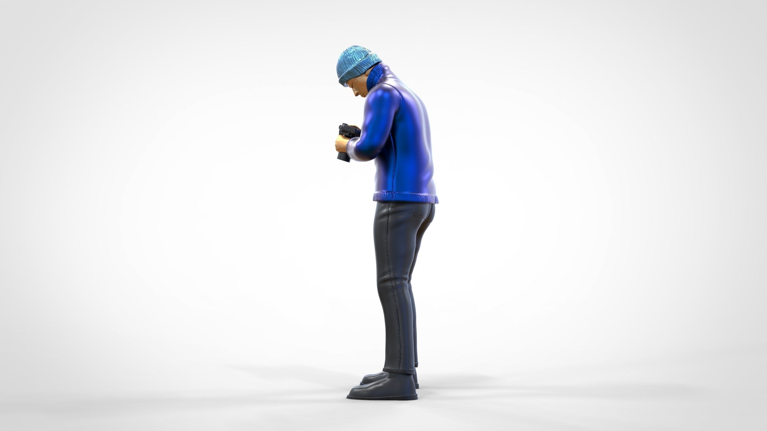 N3 Tourist on Ship with Camera or Photographer 3D print model_11