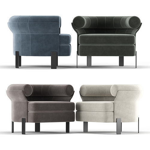 Mattia Armchair 3D model