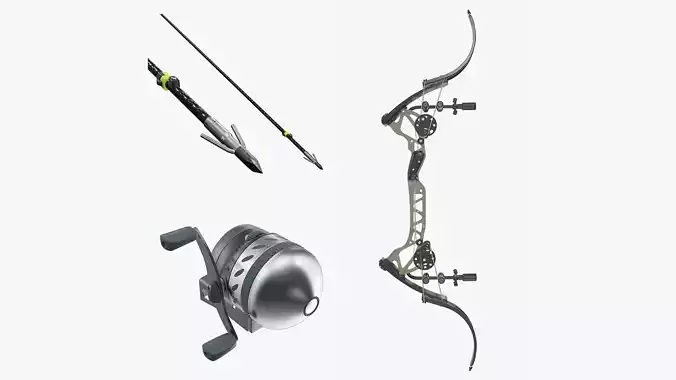 Bowfishing equipment 3D Model Collection