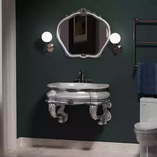 washbasin ornate bathroom vanity with mirror