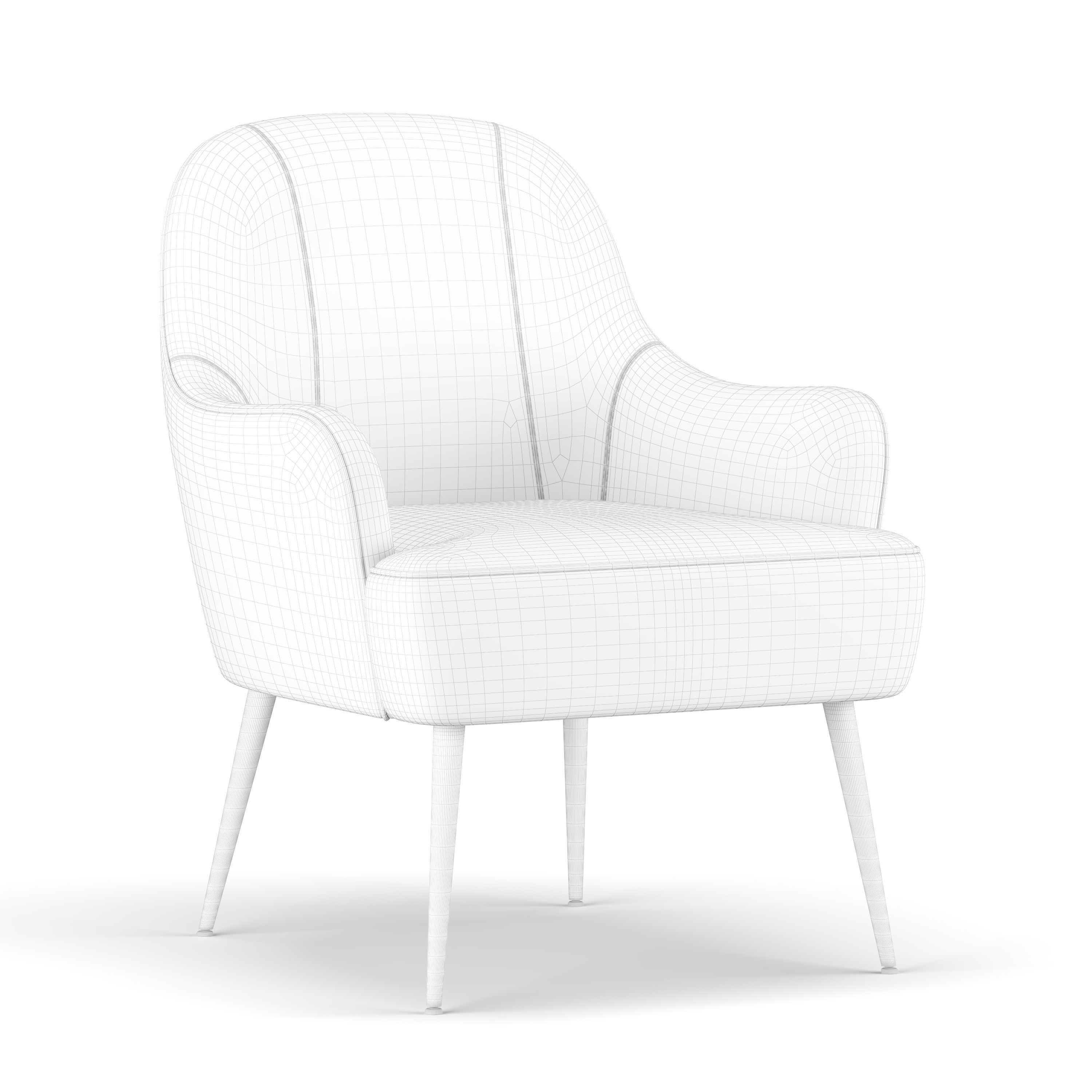 Accent Chair 3D model_5