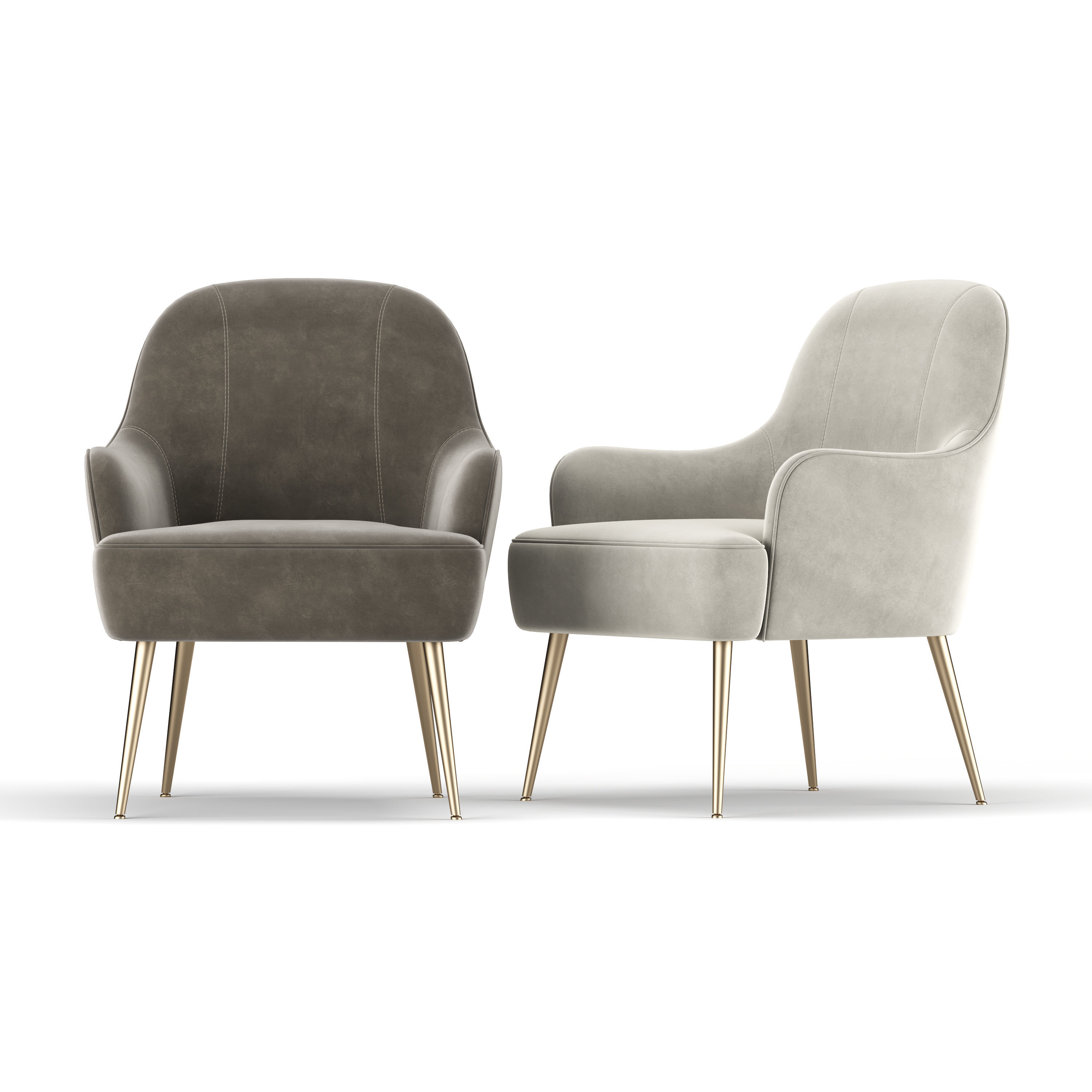 Accent Chair 3D model_4