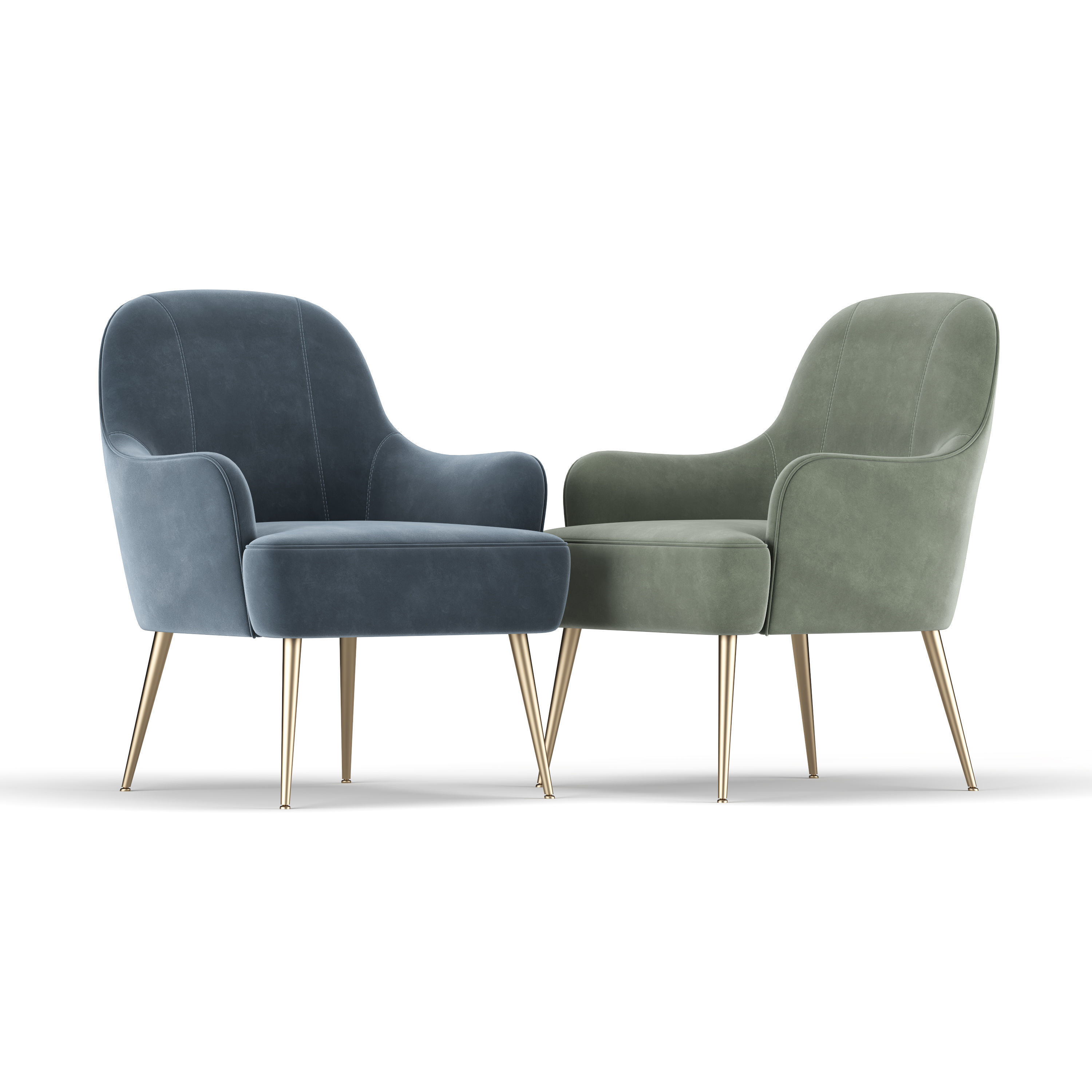 Accent Chair 3D model_3