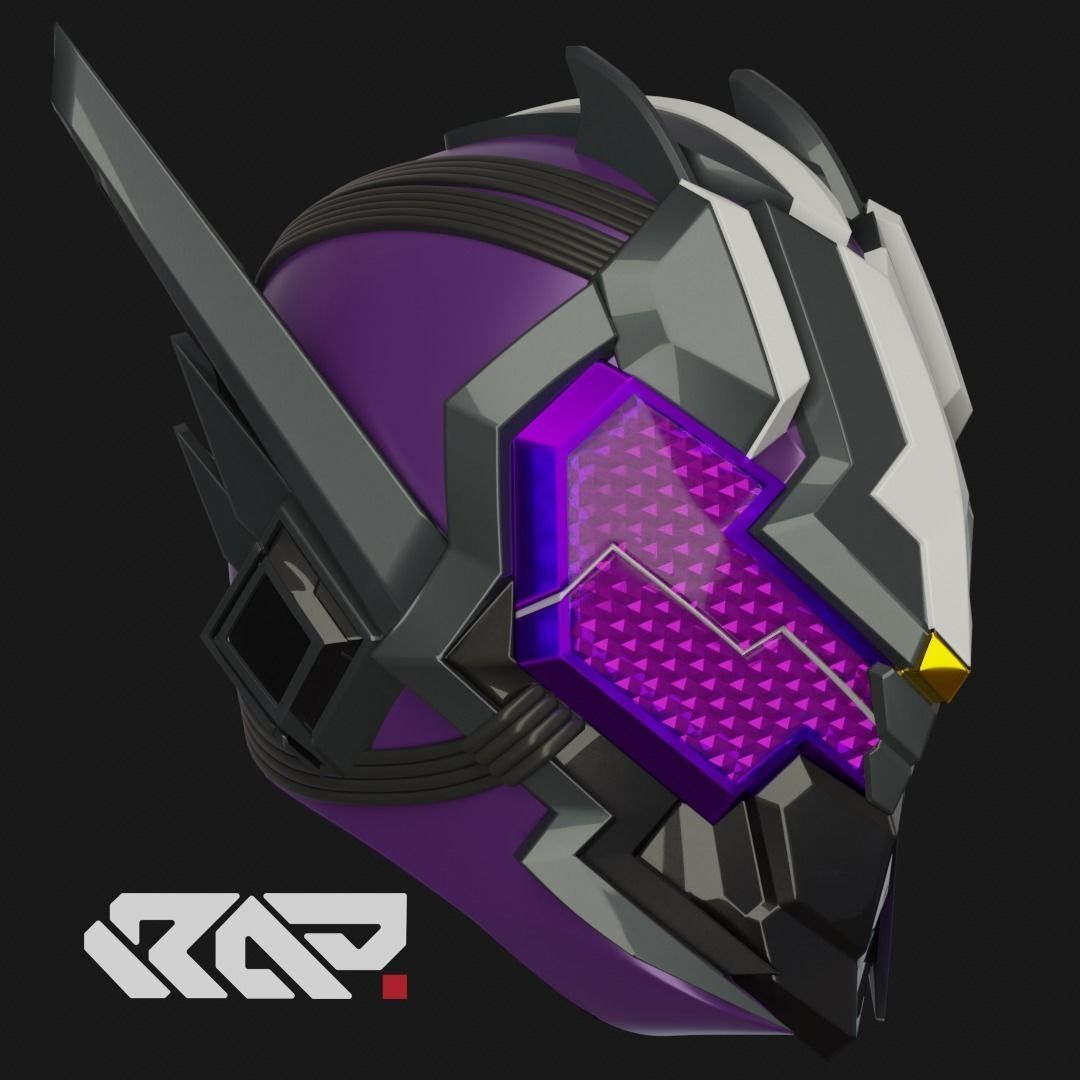 MetsubouJinrai 3D helmet INCLUDE Solid ver for TOY Custom 3D print model_2