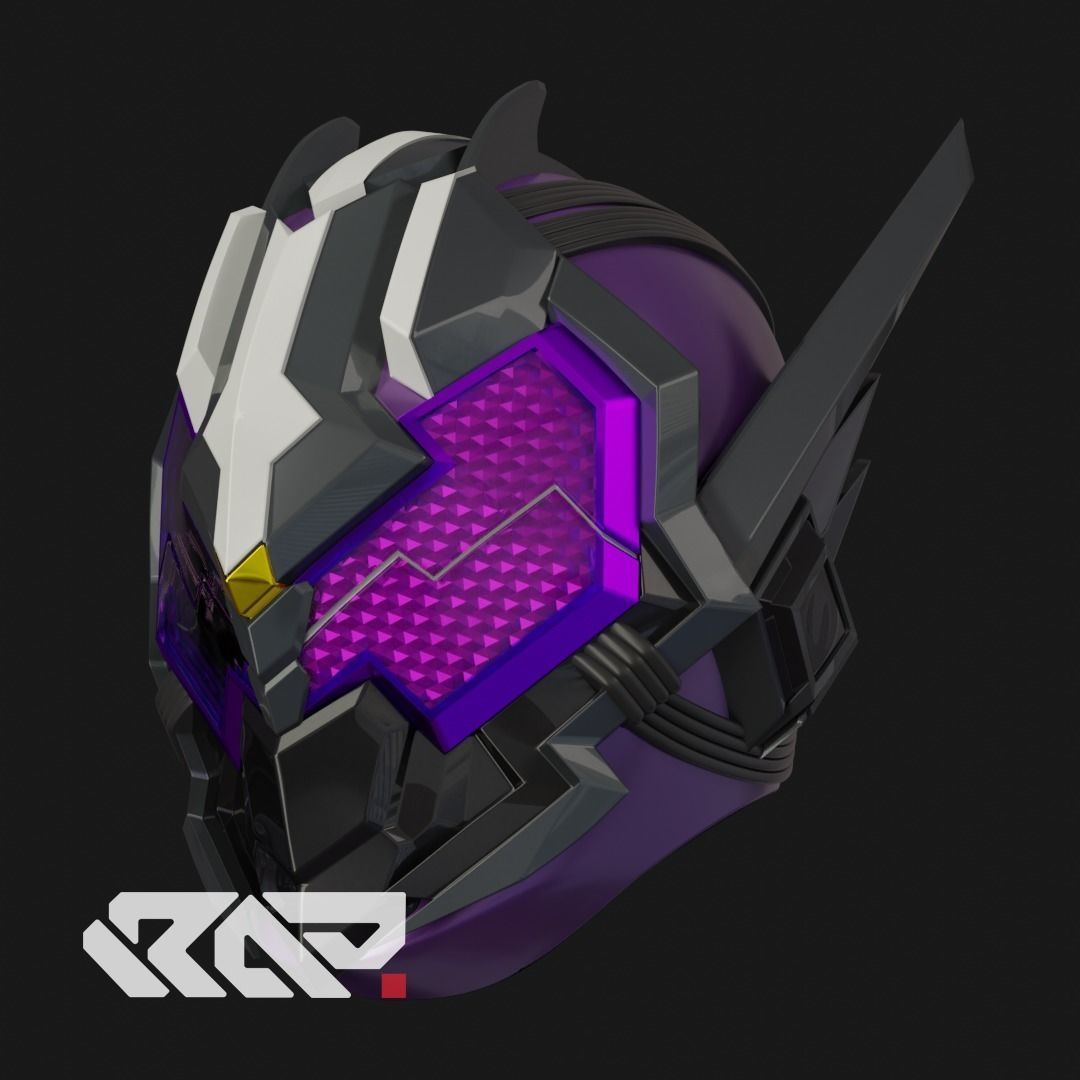 MetsubouJinrai 3D helmet INCLUDE Solid ver for TOY Custom 3D print model_1