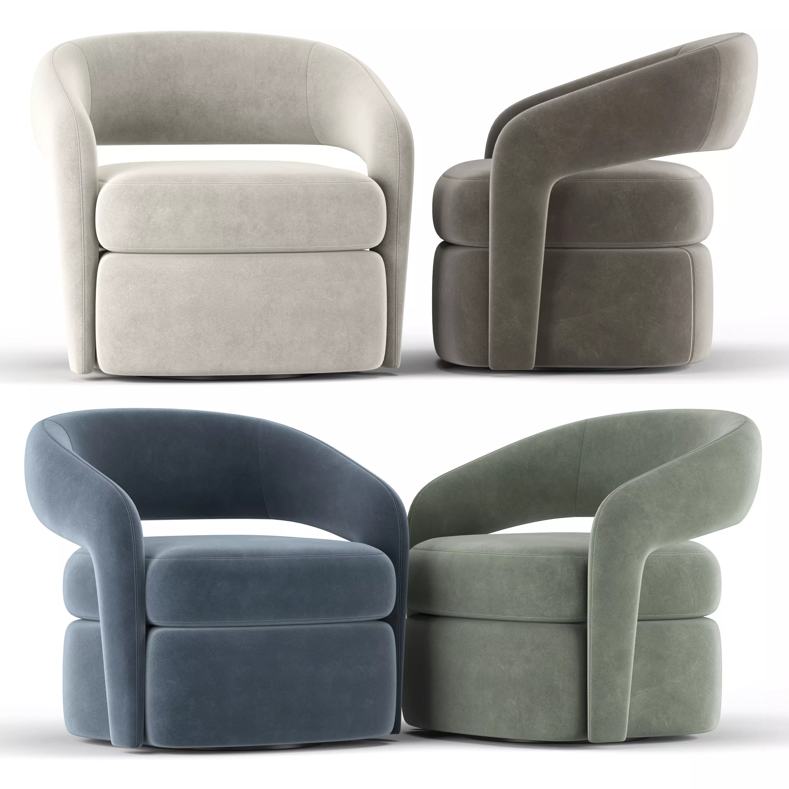 Targa Swivel Chair 3D model