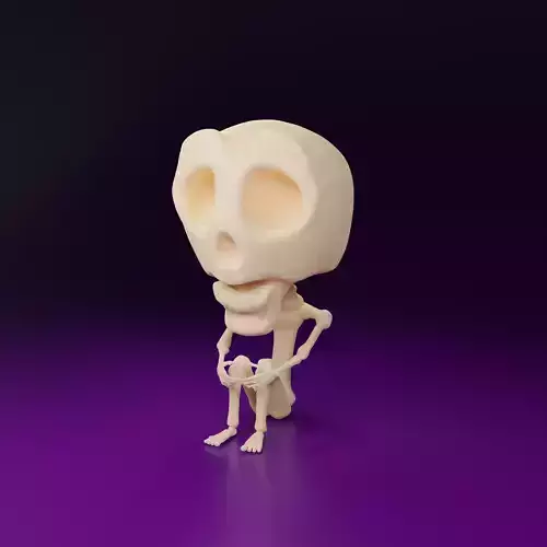 Sitting Skeleton - Scary Halloween
