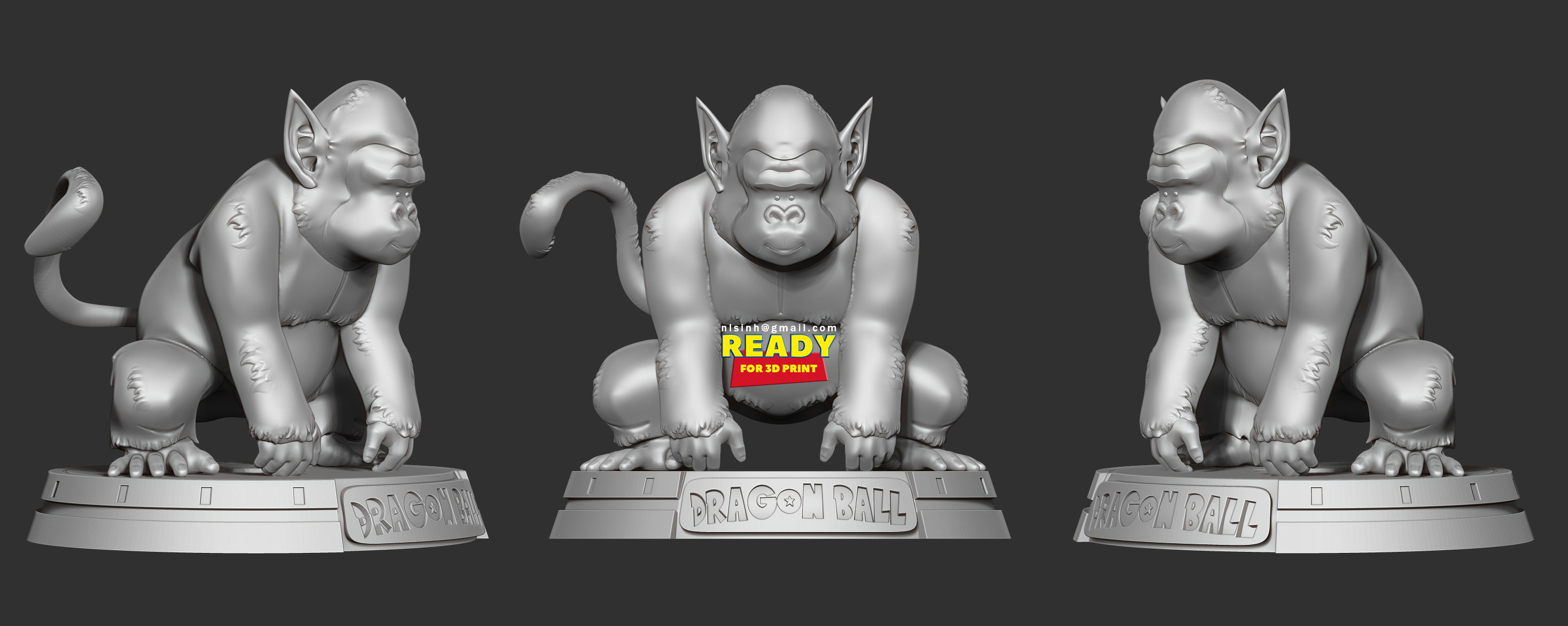 Bubbles - Dragon Ball Fanart 3D print model_5