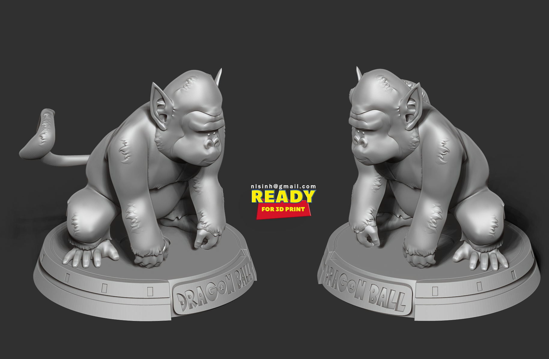 Bubbles - Dragon Ball Fanart 3D print model_4