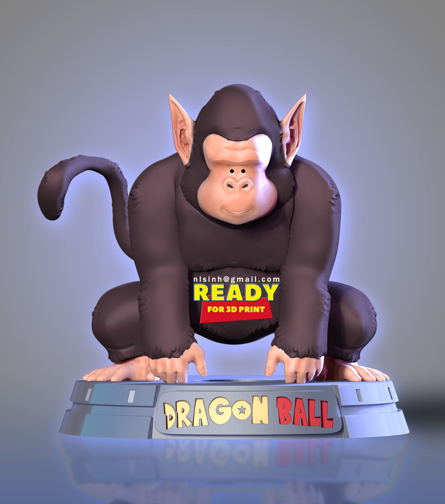 Bubbles - Dragon Ball Fanart 3D print model_6