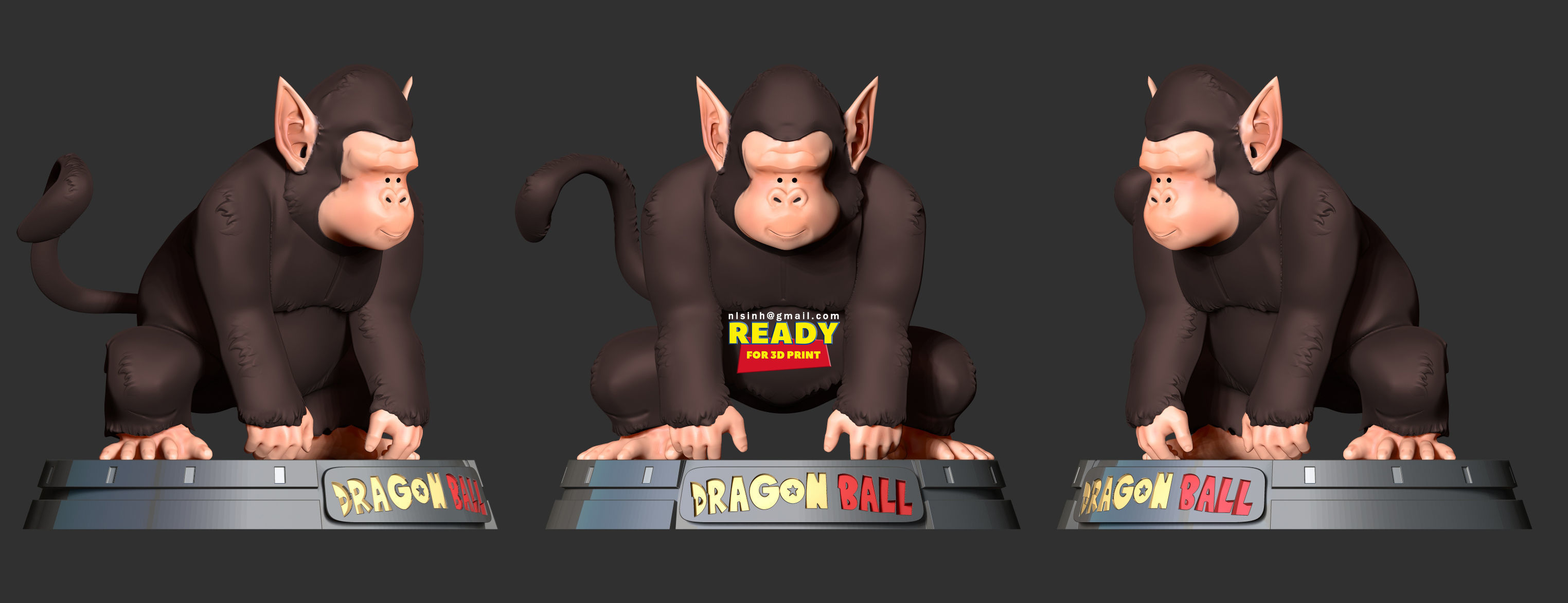 Bubbles - Dragon Ball Fanart 3D print model_3