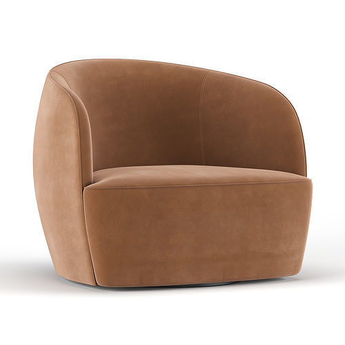 Gwyneth Boucle Chair 3D model 3