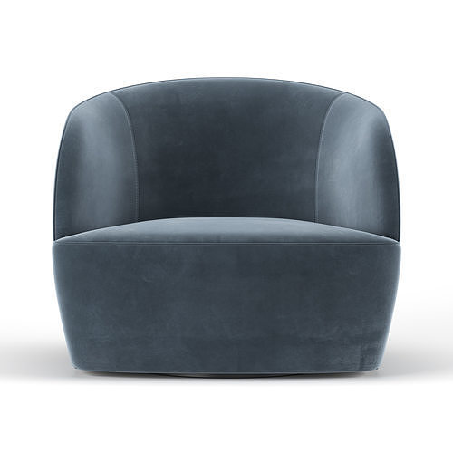 Gwyneth Boucle Chair 3D model 2