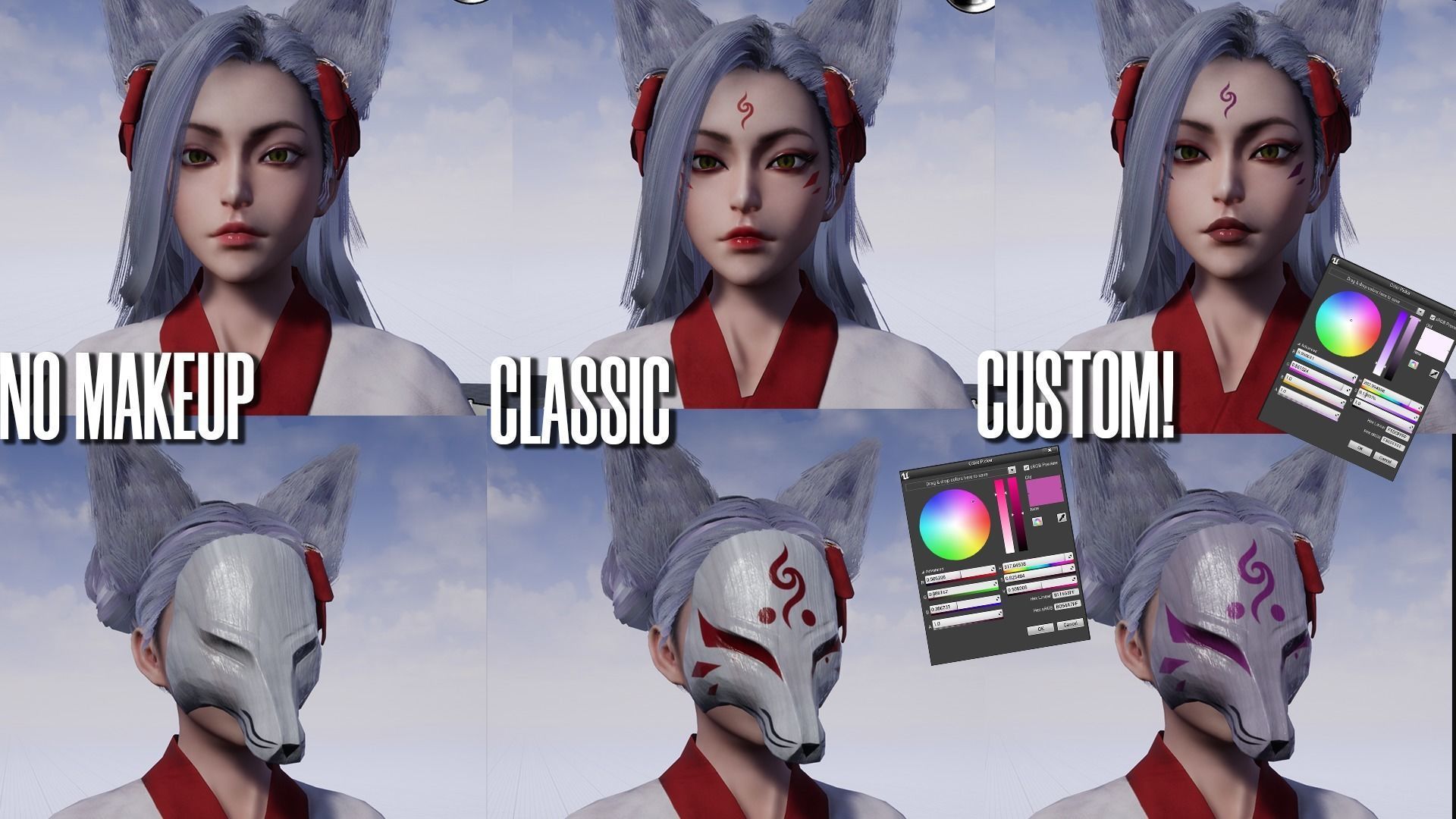 Kitsune - Game Ready Low-poly 3D model_12