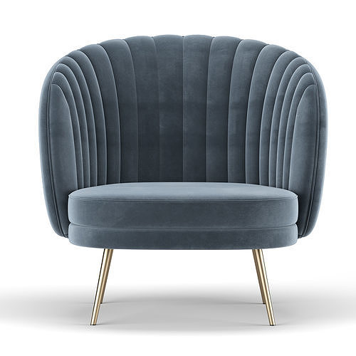 Bulter Barrel Chair 3D model 2