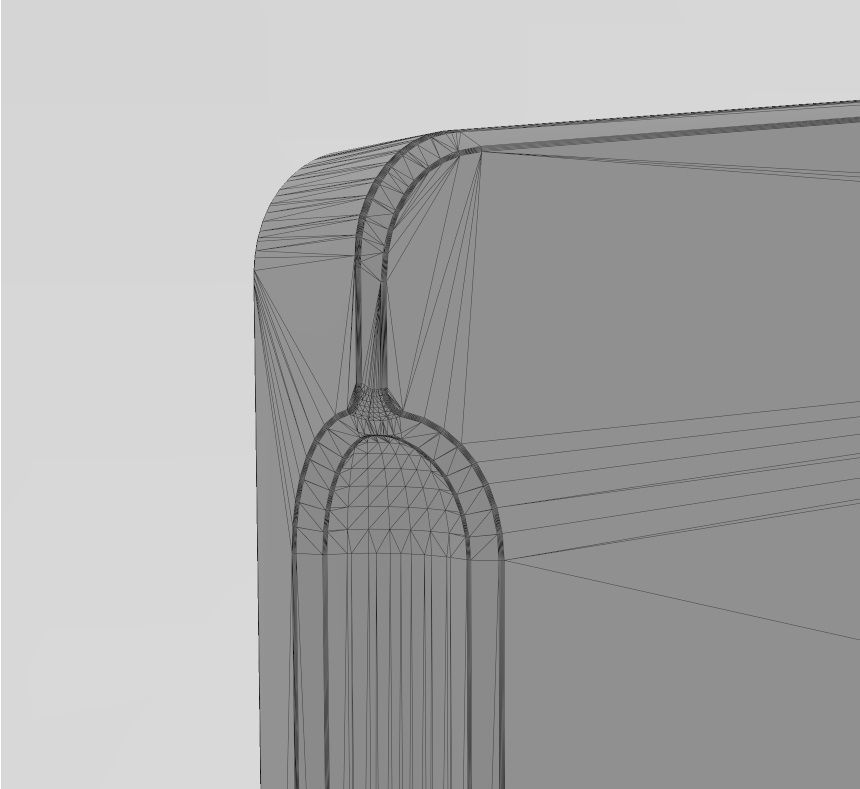 Rectangular 6 pockets serving tray relief 3D print model_14