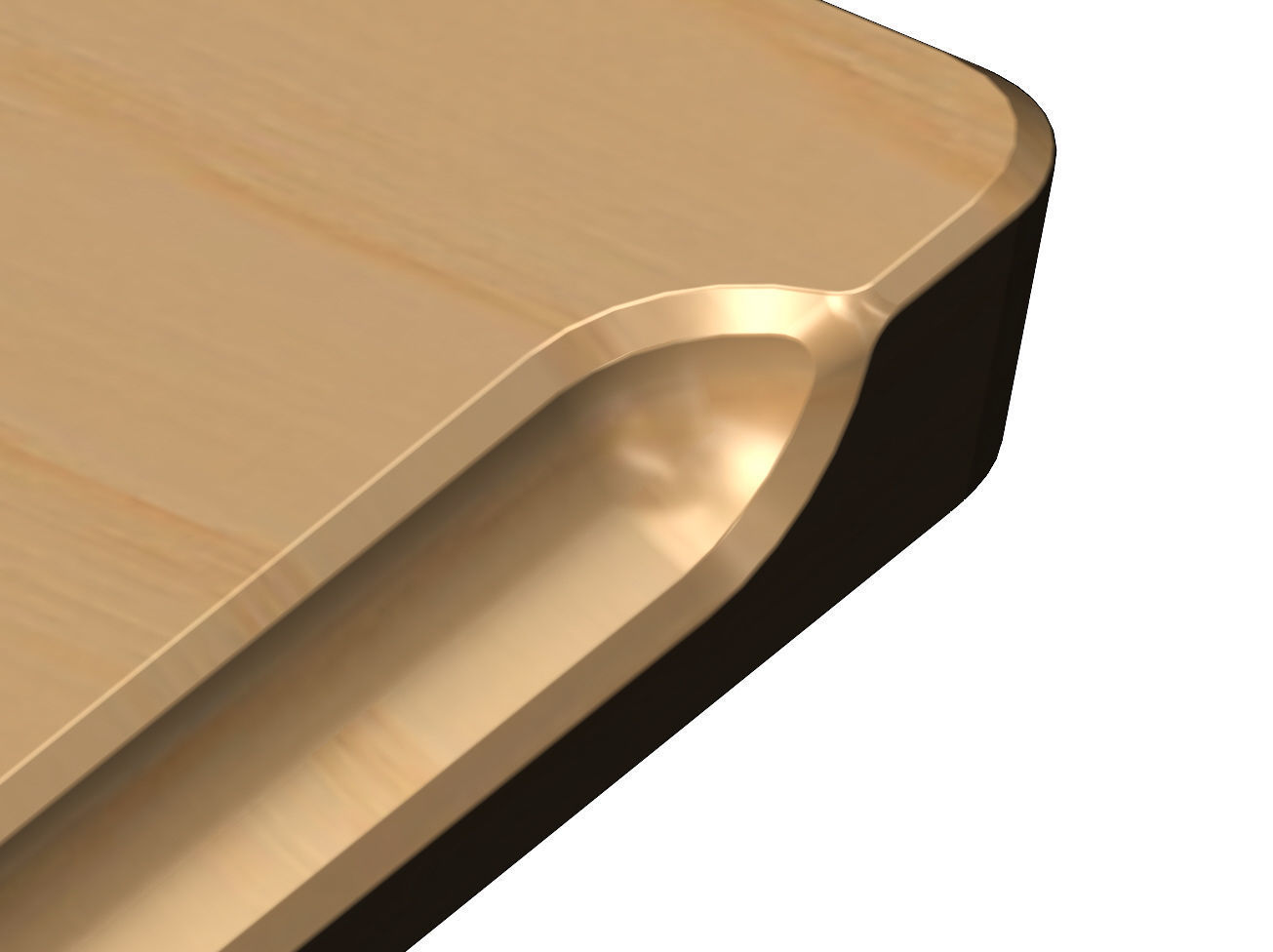 Rectangular 6 pockets serving tray relief 3D print model_5