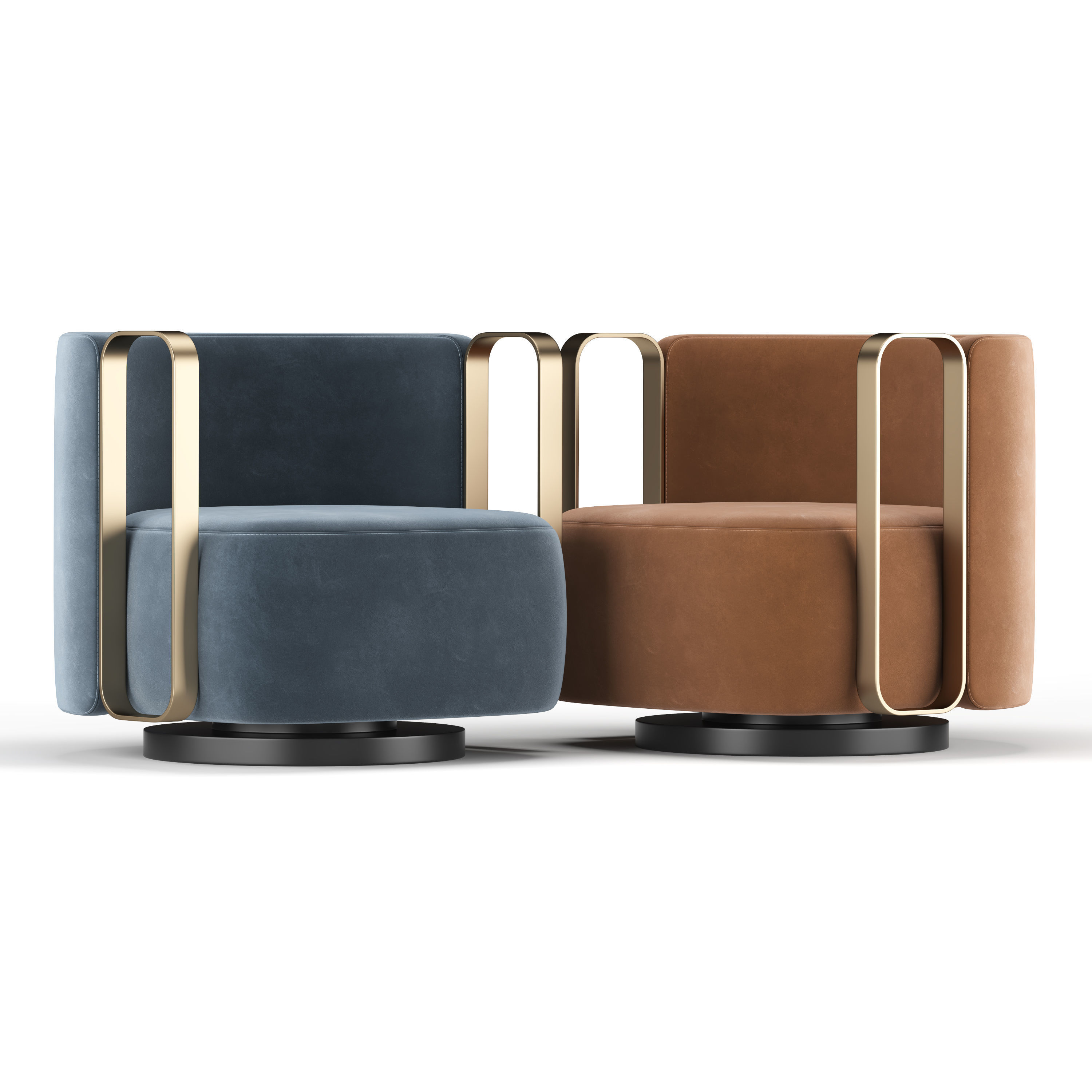 Kelly Bracelet Armchair 3D model_3