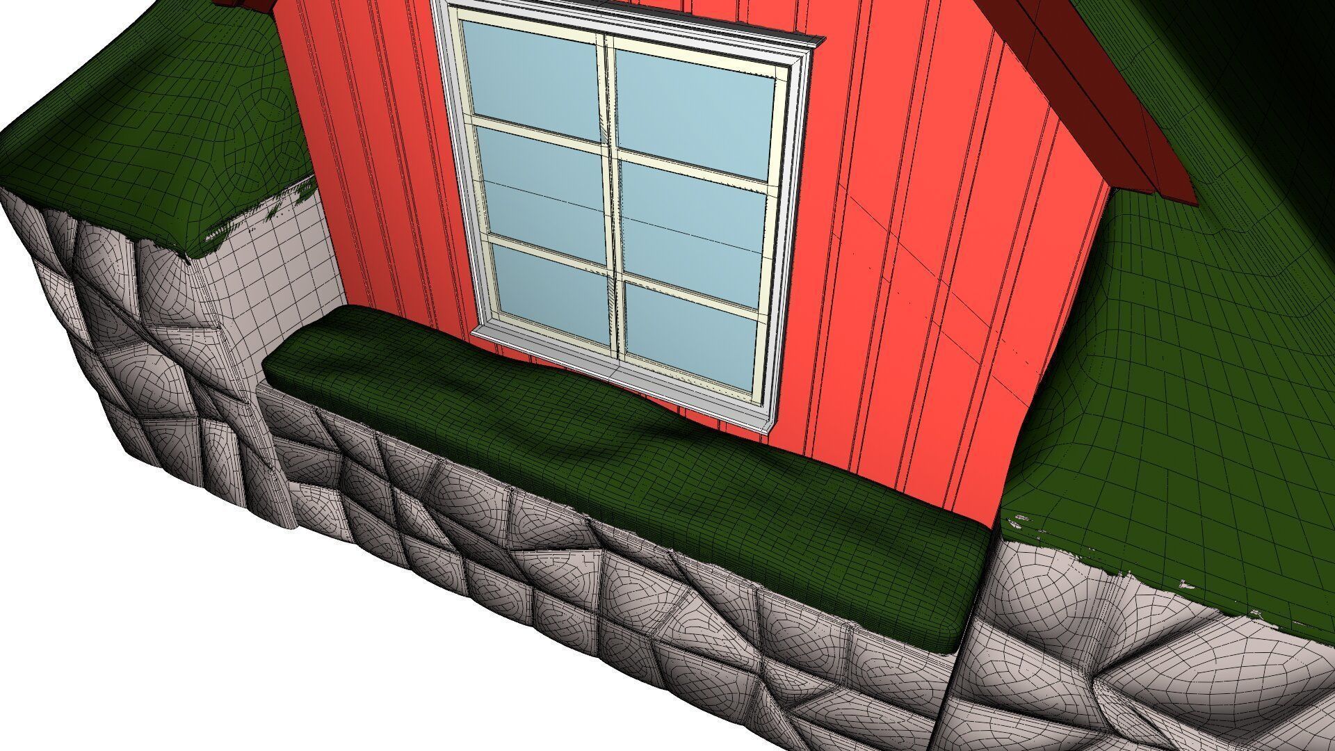 Turf house 3D model_23