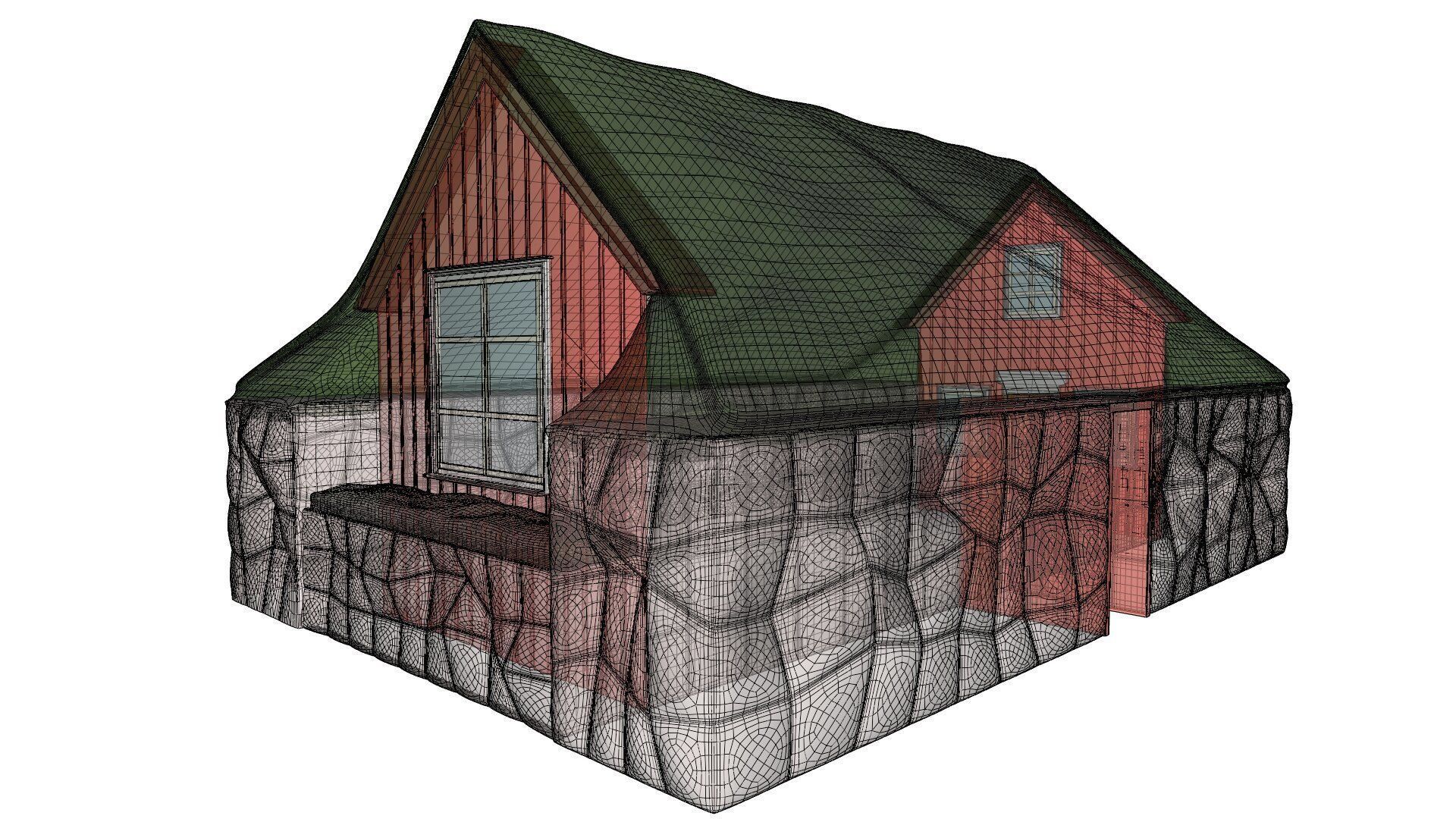 Turf house 3D model_20