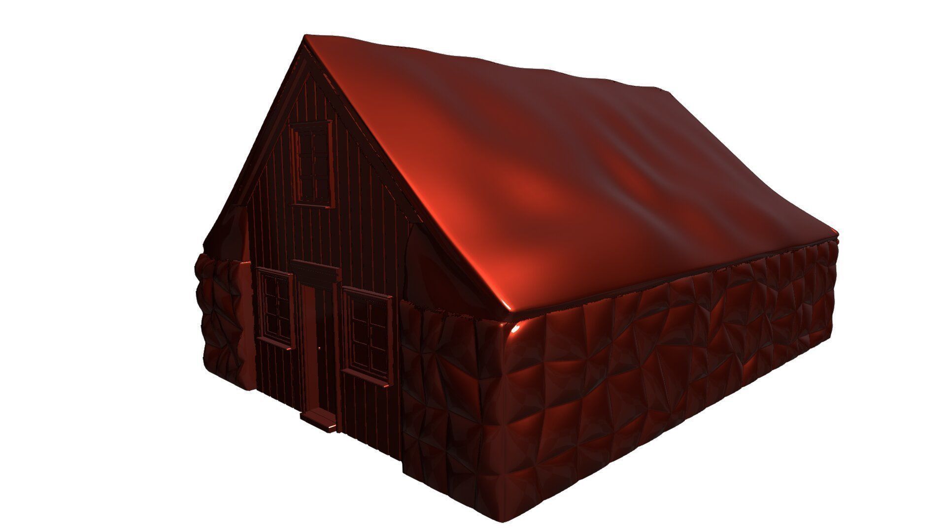 Turf house 3D model_24