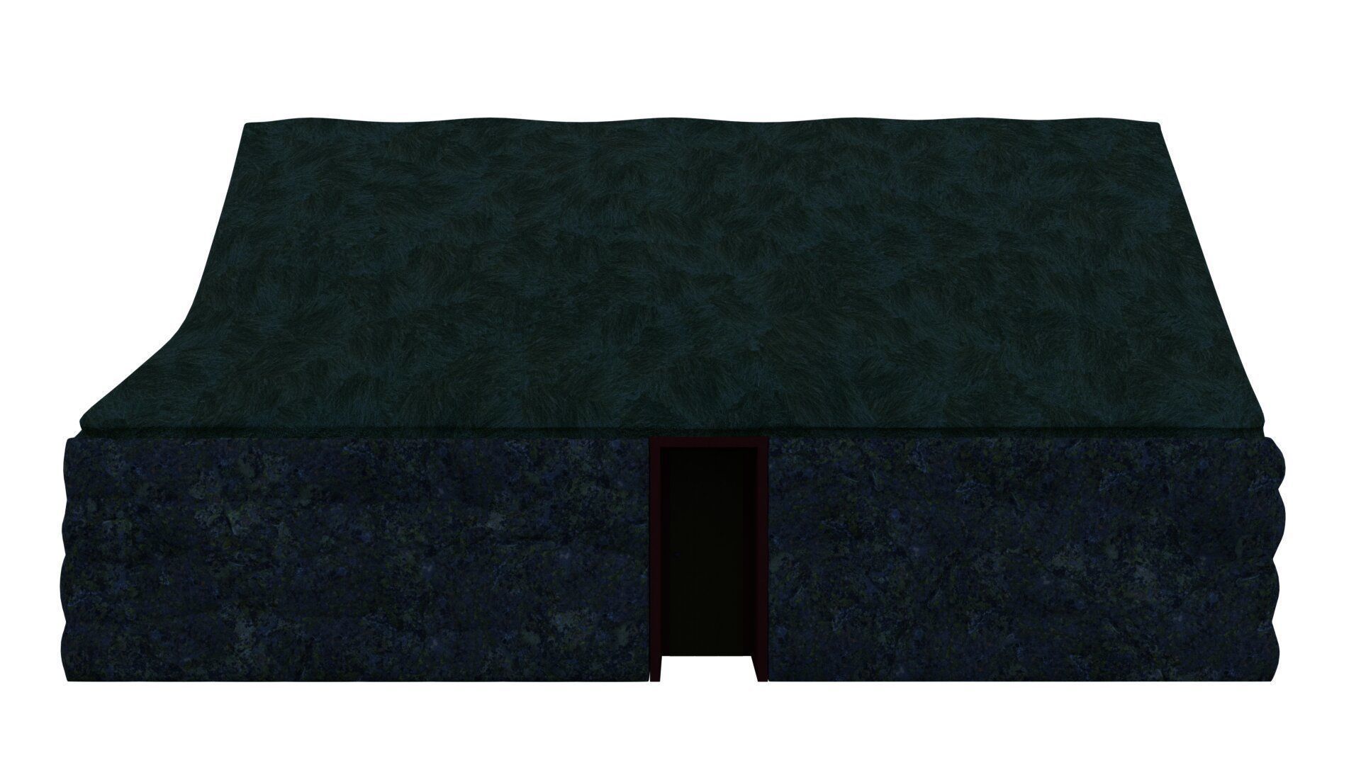 Turf house 3D model_8