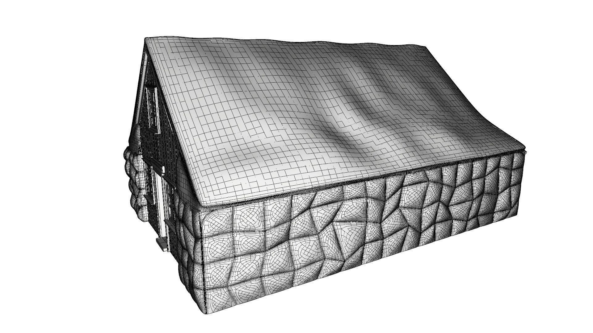 Turf house 3D model_16