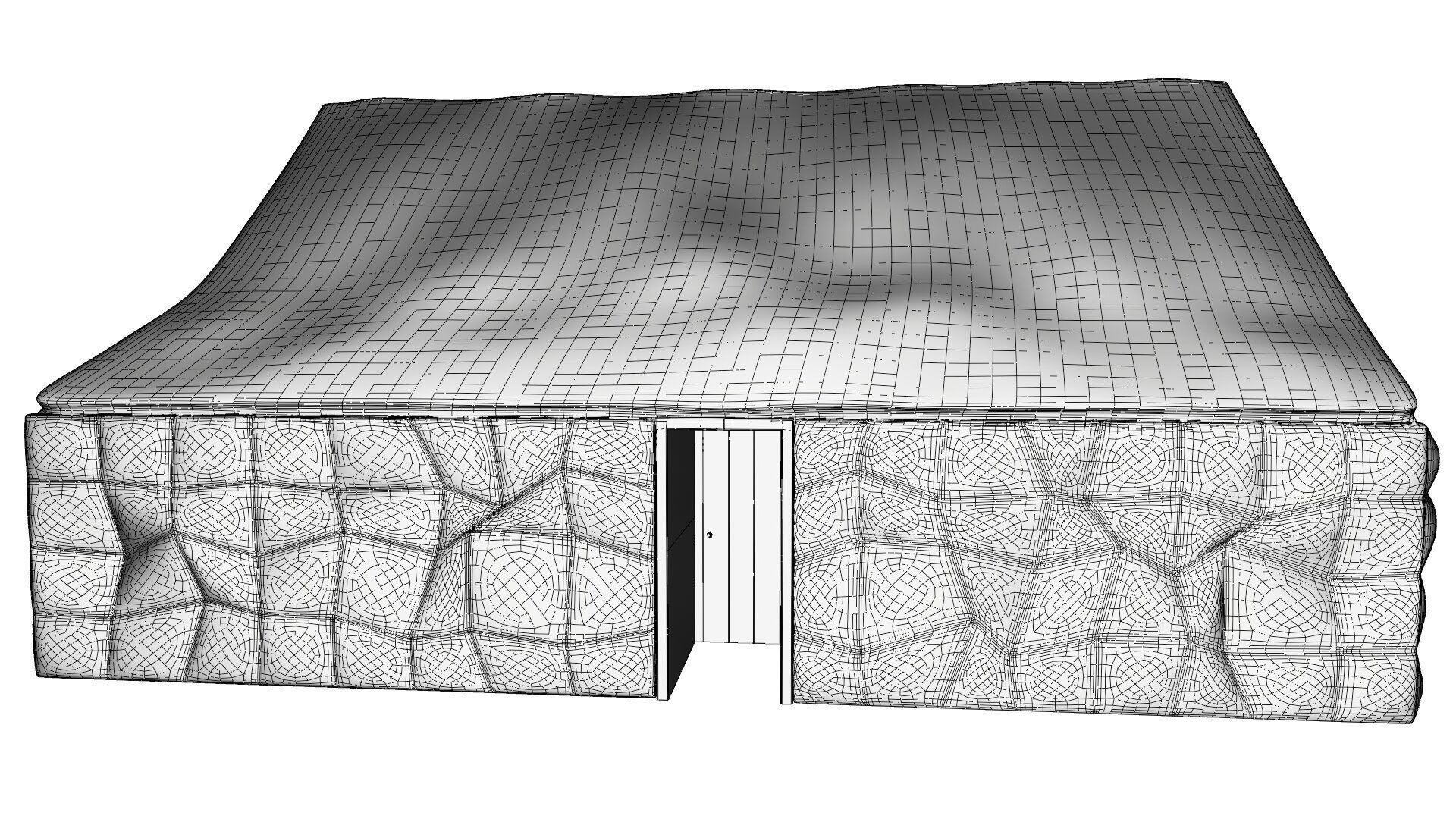Turf house 3D model_15