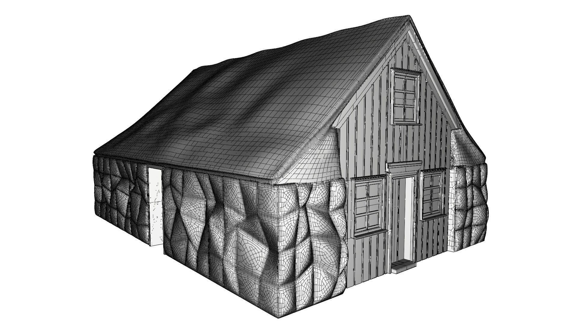 Turf house 3D model_13