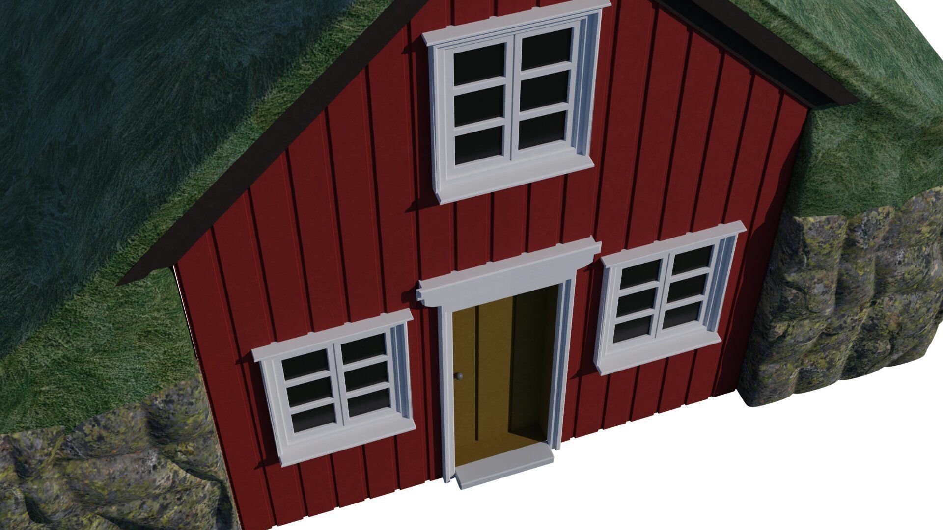 Turf house 3D model_11