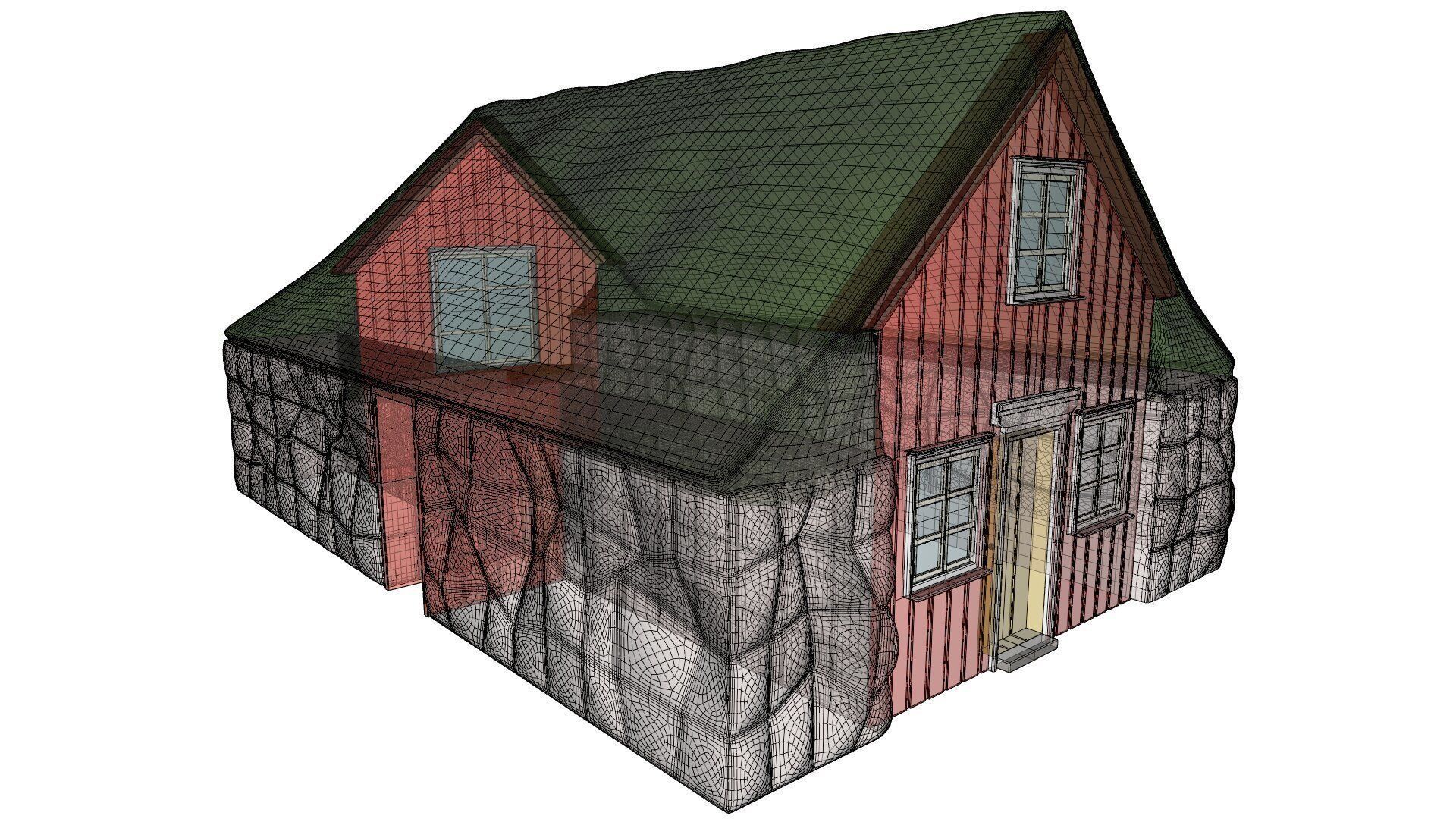 Turf house 3D model_19