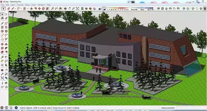SKP SCHOOL B4 3D model
