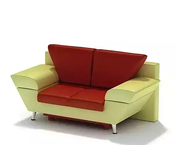 Modern Modular Lime And Red Office Commercial Chair
