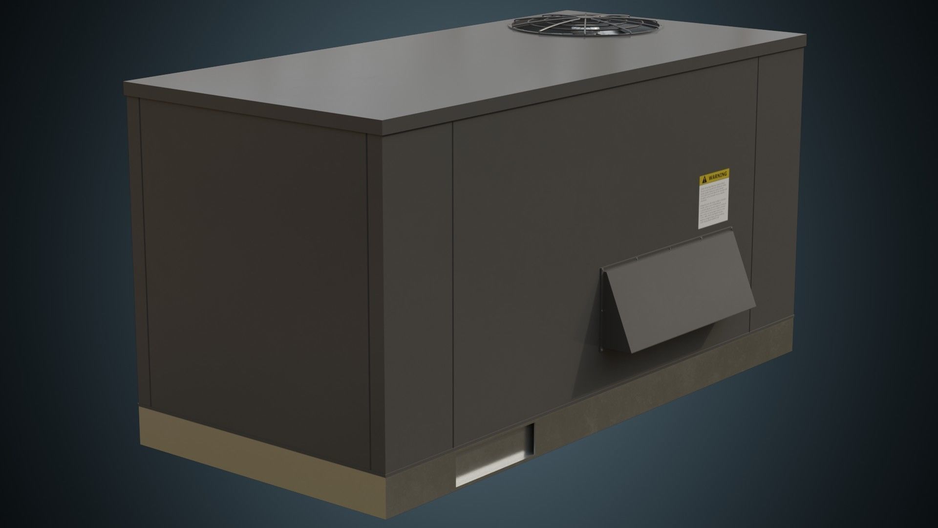 Rooftop AC Unit 5A Low-poly 3D model_1