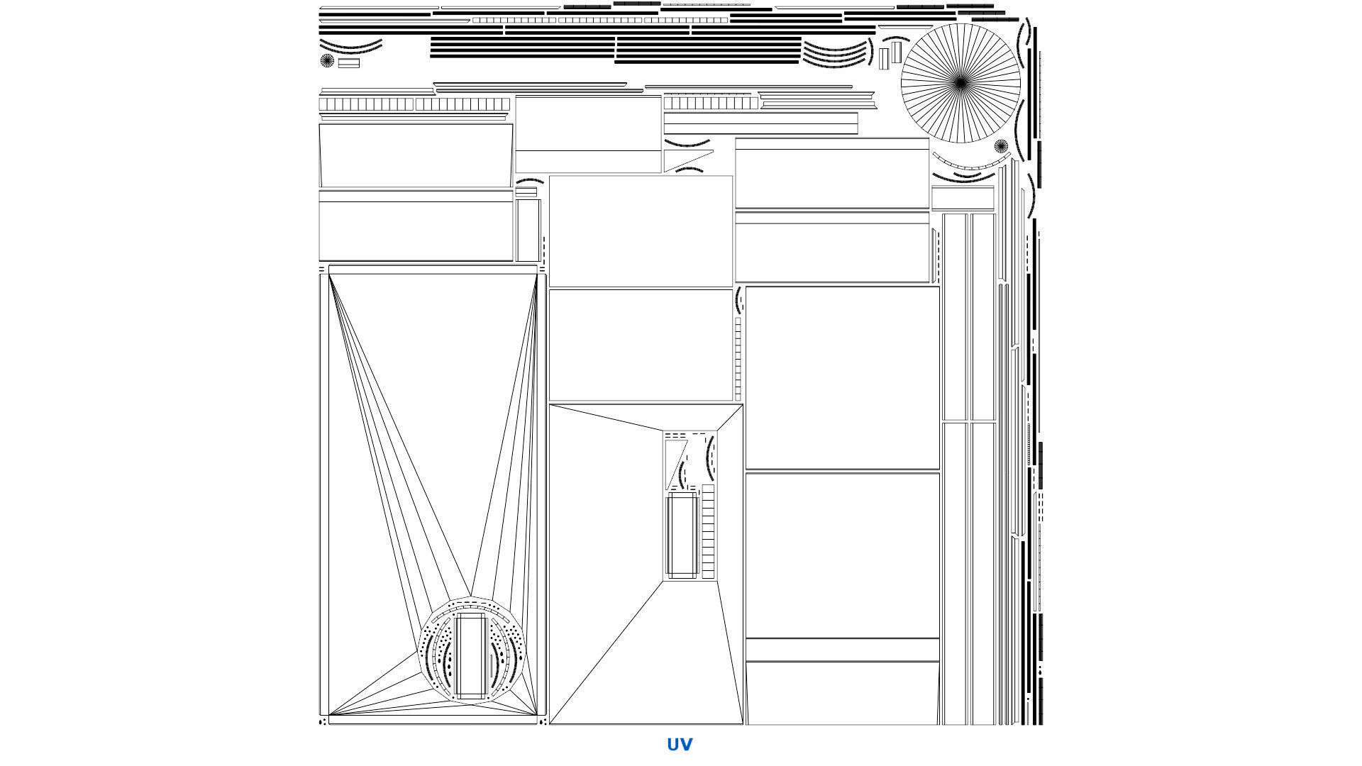 Rooftop AC Unit 5A Low-poly 3D model_7