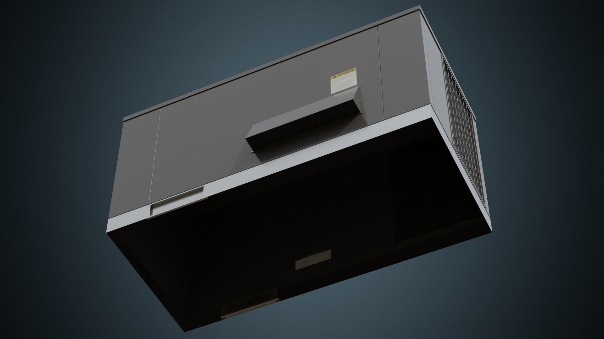 Rooftop AC Unit 5A Low-poly 3D model_4