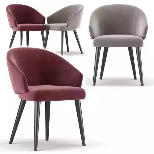 Lawson Dinging Chair By Minotti 3D model
