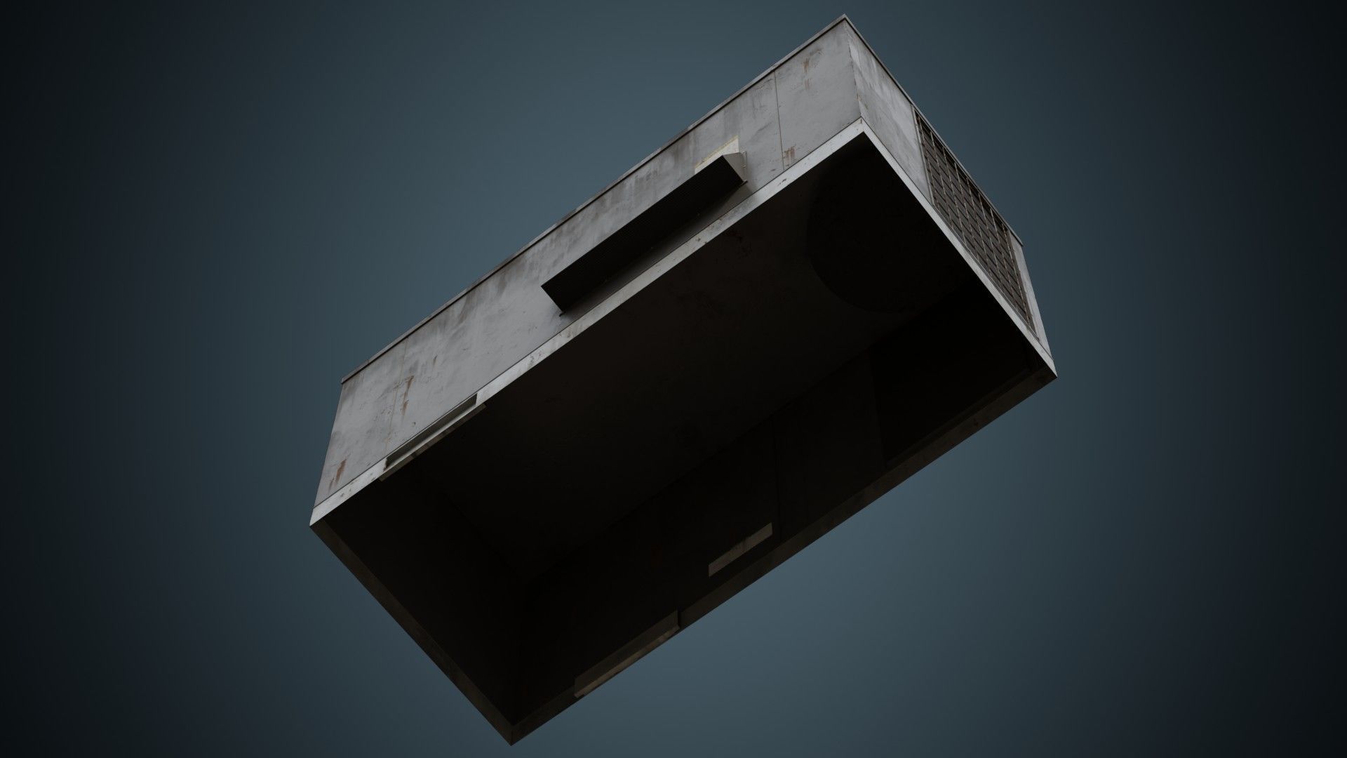 Rooftop AC Unit 5B Low-poly 3D model_4