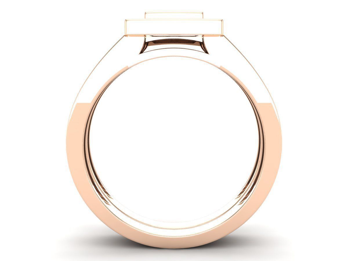 Diamond jewelry ring and band for woman 3D print model_11