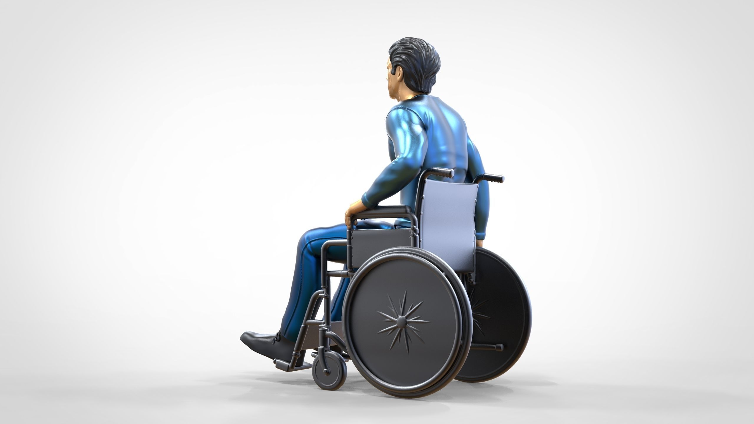 N2 Disabled man on wheelchair 3D print model_10