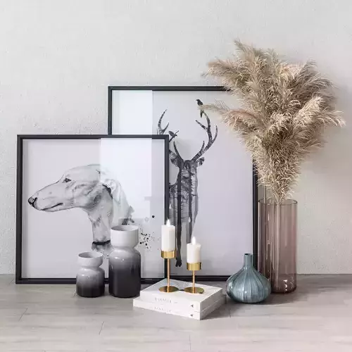 Decorative set interior 01 3D model
