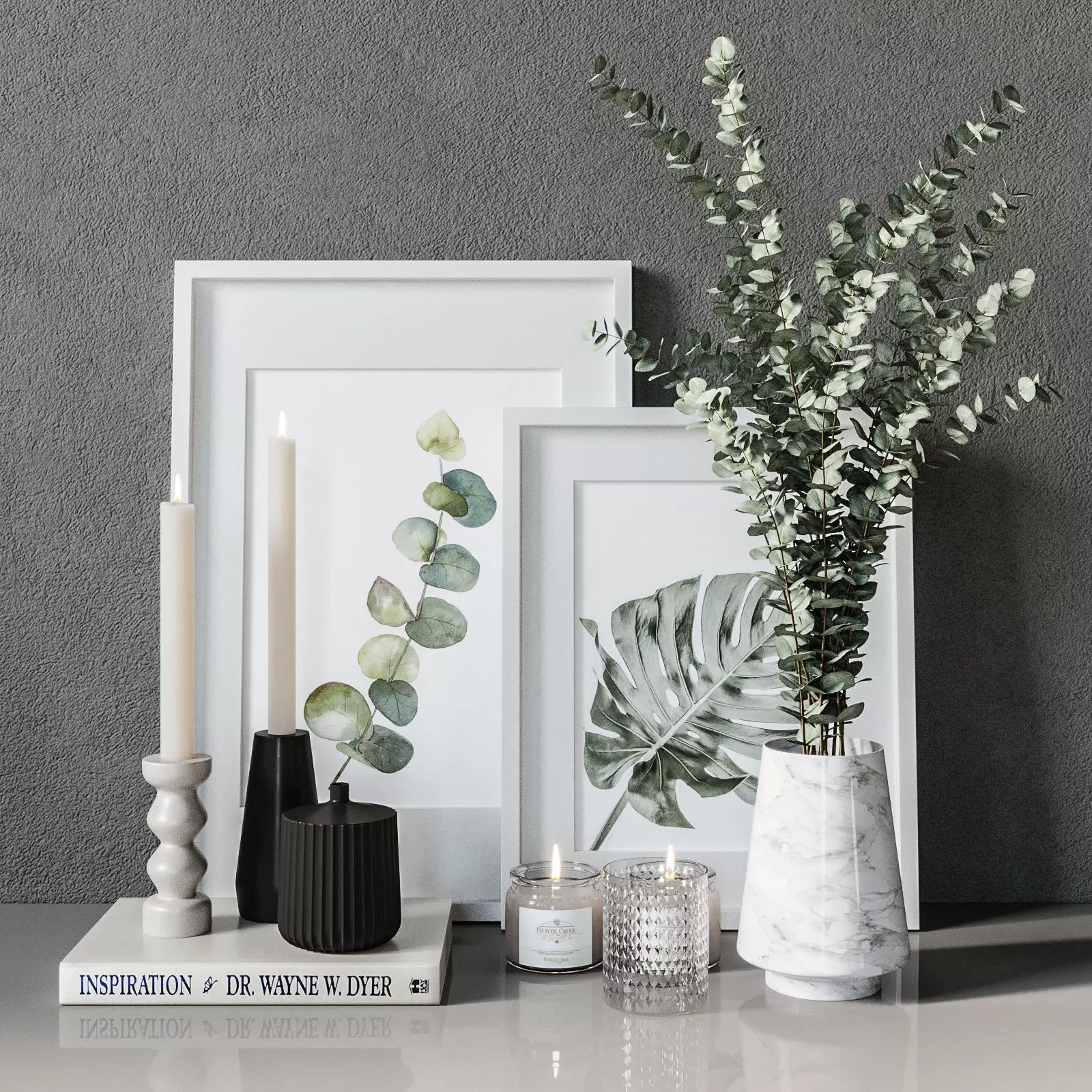 Decorative set interior 05 3D model_0