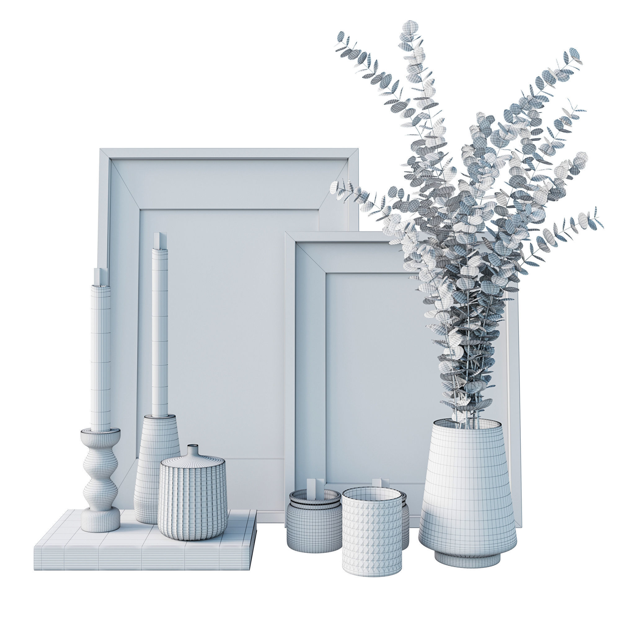 Decorative set interior 05 3D model_3