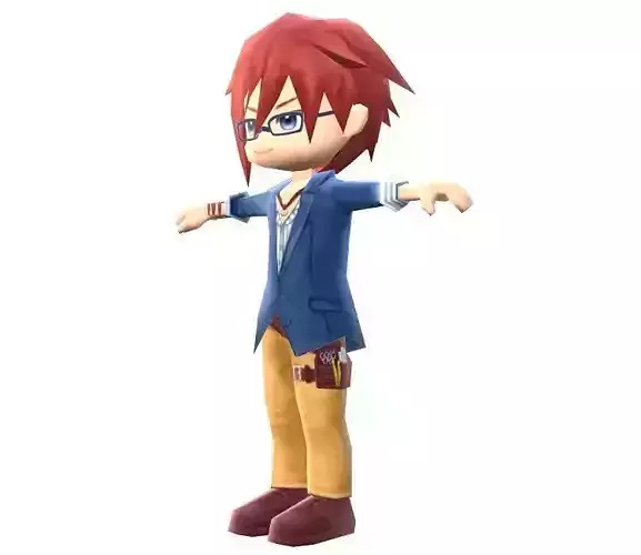 Lowpoly Character Cartoon - C03