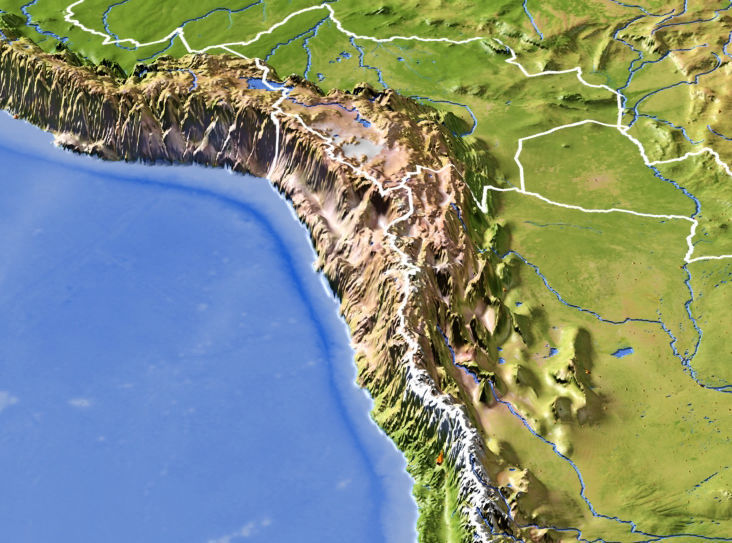South America High resolution 3D relief maps 3D model_2