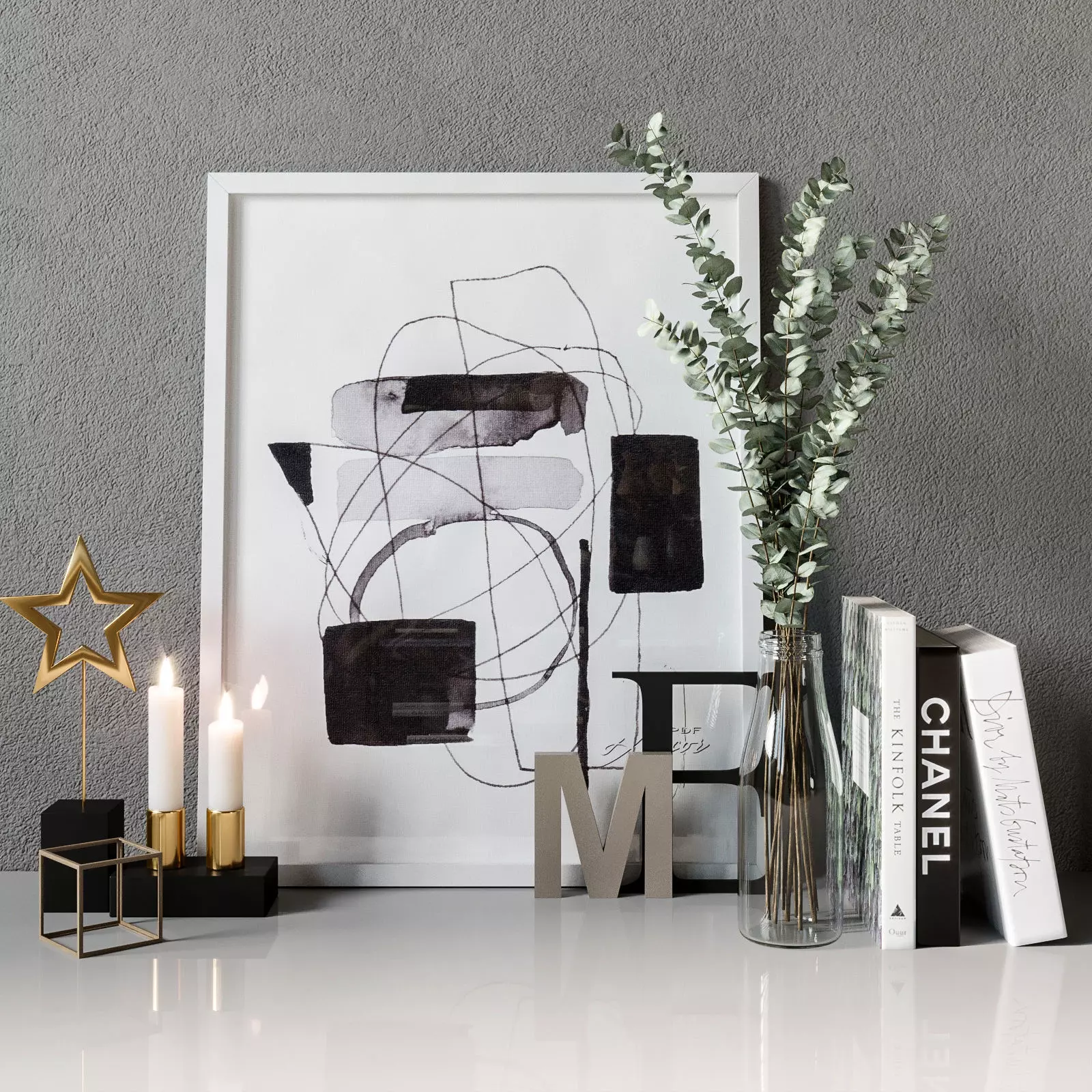 Decorative set interior 09 3D model