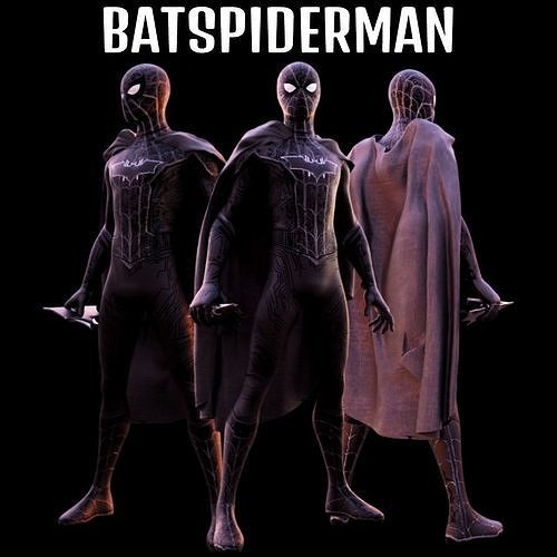 BatSpiderman spider - man from marvel comics movie 3D model