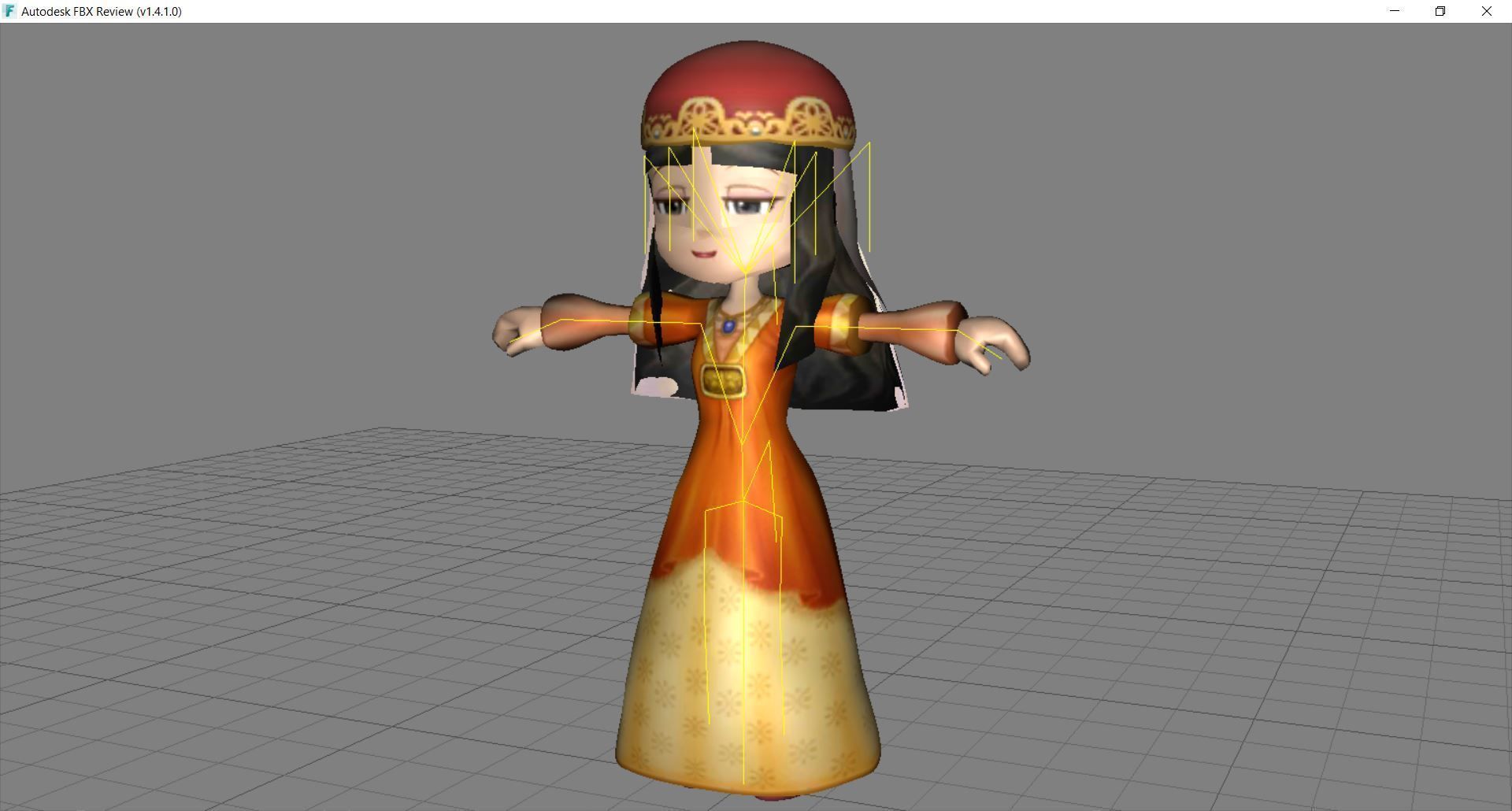 Lowpoly Character Cartoon - C04 Low-poly 3D model_1