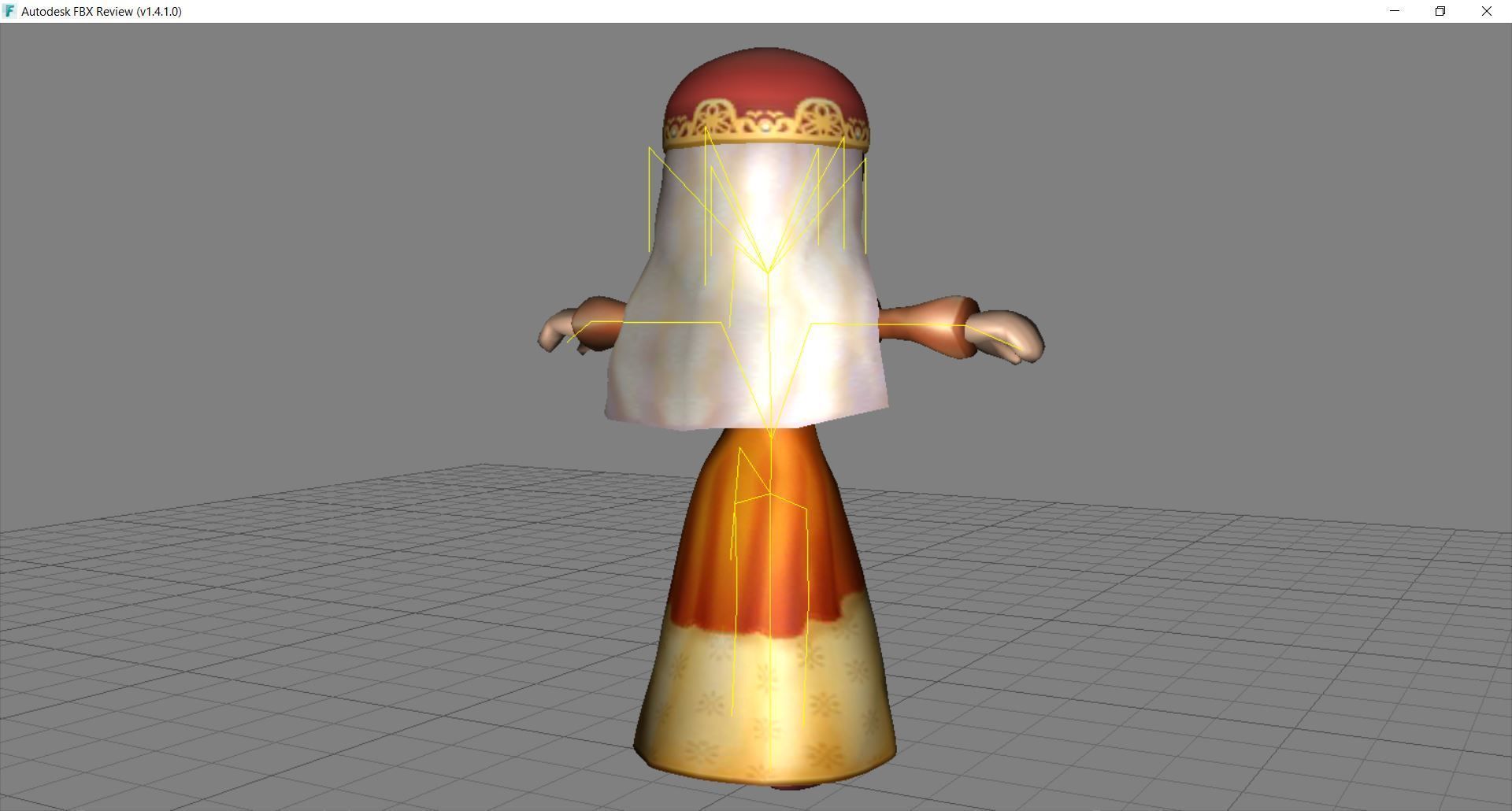 Lowpoly Character Cartoon - C04 Low-poly 3D model_2